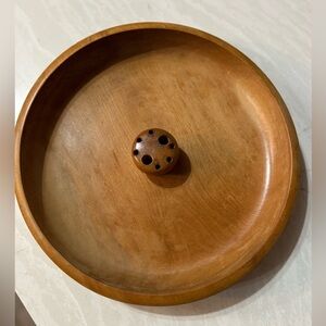 Handmade in Japan Woodpecker Wood nut bowl